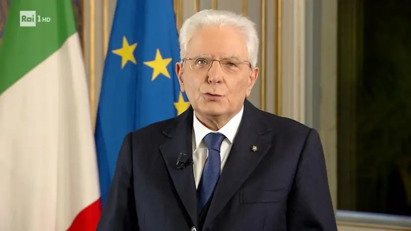 Sergio Mattarella per il discorso di fine anno agli italiani