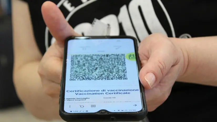 Il qr code da verificare per il controllo del Green Pass - © www.giornaledibrescia.it