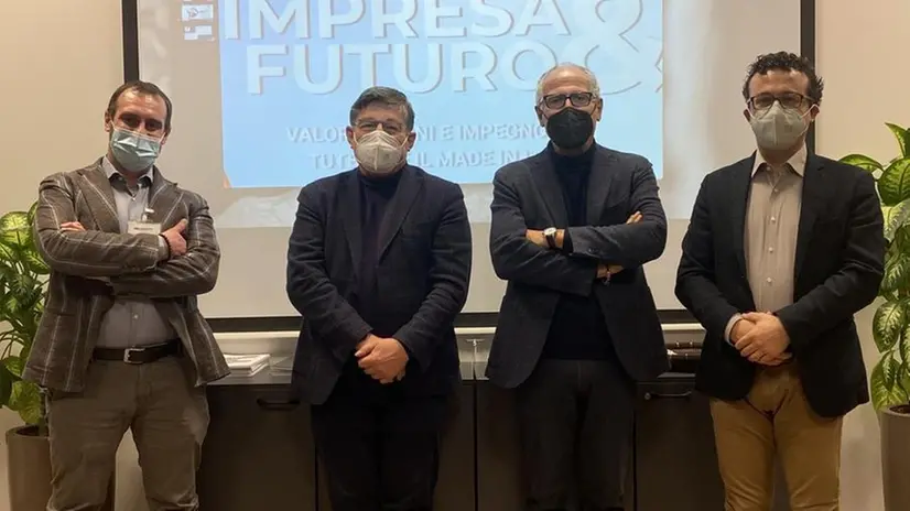Il team: da sinistra Rabaiotti, Turati, Trichilo e Pasotti - © www.giornaledibrescia.it