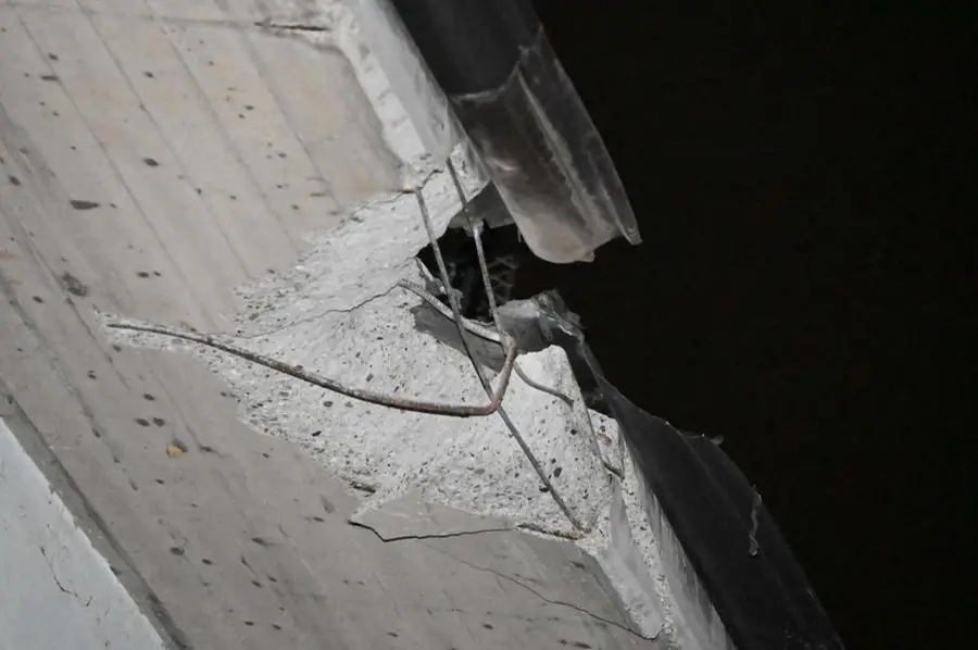 I danni provocati dai danni dell'esplosione in cava a Paitone