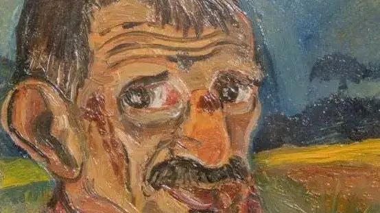 Un autoritratto di Ligabue