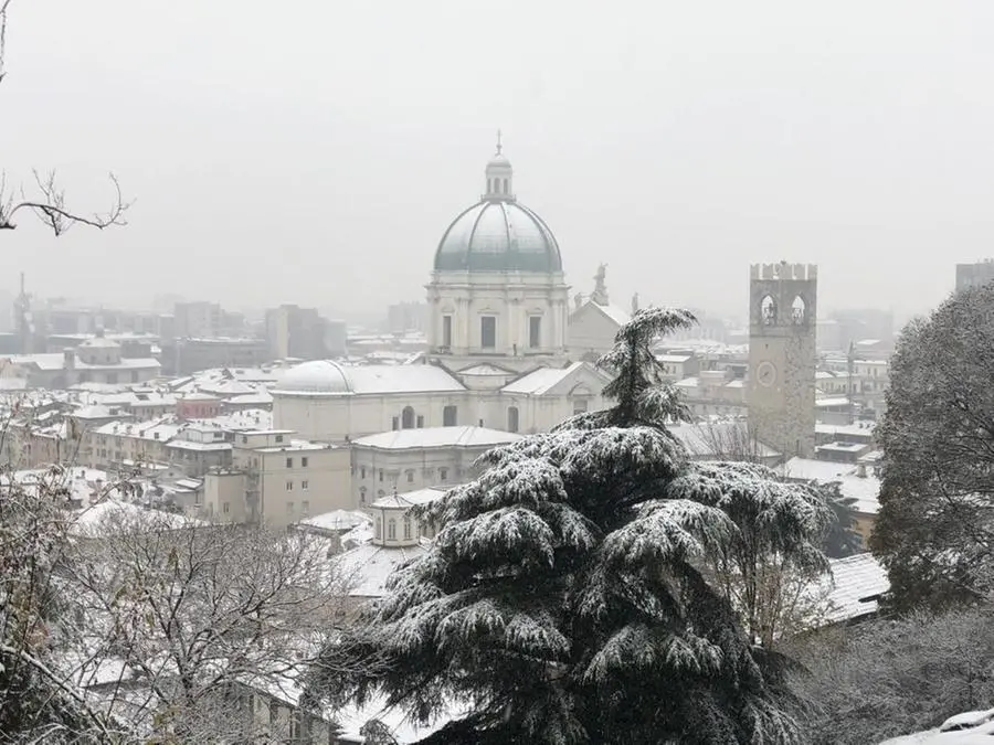 Nevica sul Bresciano