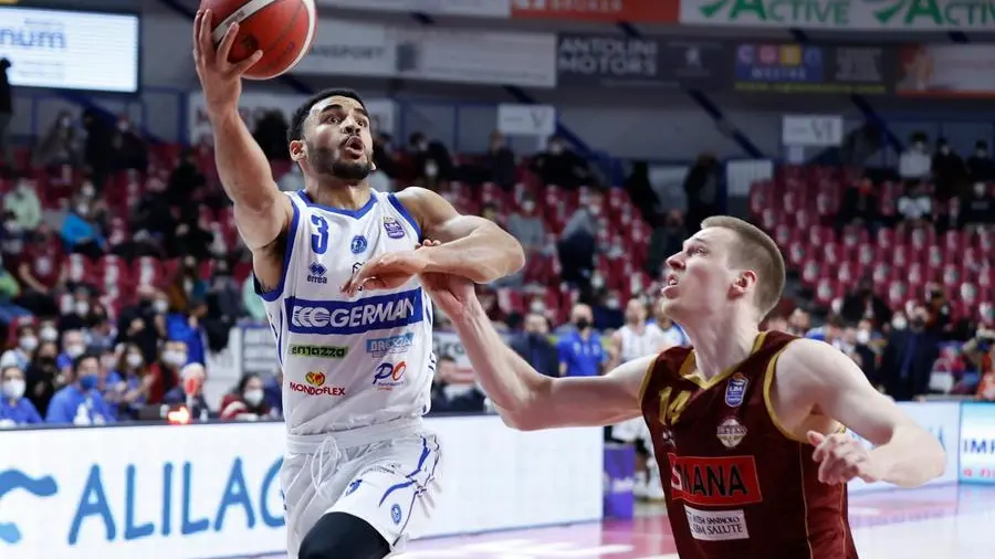 Nazareth Mitrou-Long domenica al Taliercio di Venezia: l’americano è stato ancora una volta tra i protagonisti -  Foto Gianluca Checchi/Ciamillo-Castoria