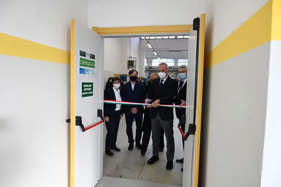 Alcuni momenti dell'inaugurazione del laboratorio Taroli