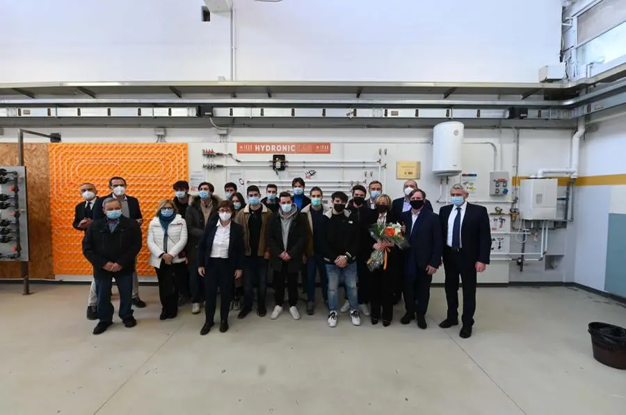 Alcuni momenti dell'inaugurazione del laboratorio Taroli