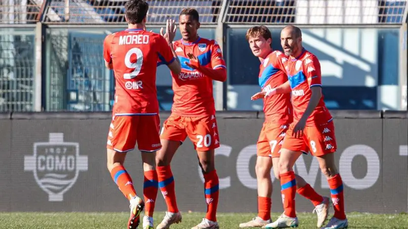 Ayé e Moreo durante la sfida del Brescia con il Como - © www.giornaledibrescia.it