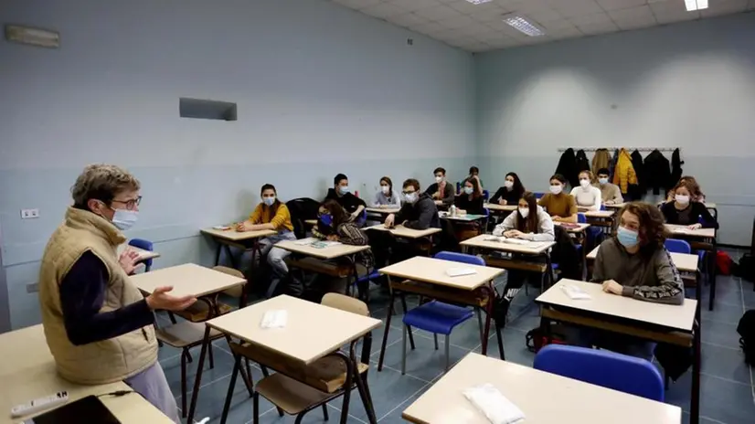 Una classe di studenti delle superiori