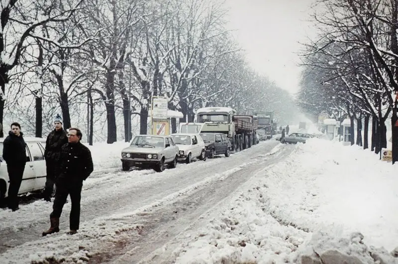 Nevicata 1985: le foto dall'archivio del GdB