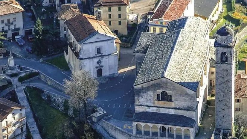 Una veduta dall'alto di Bagolino