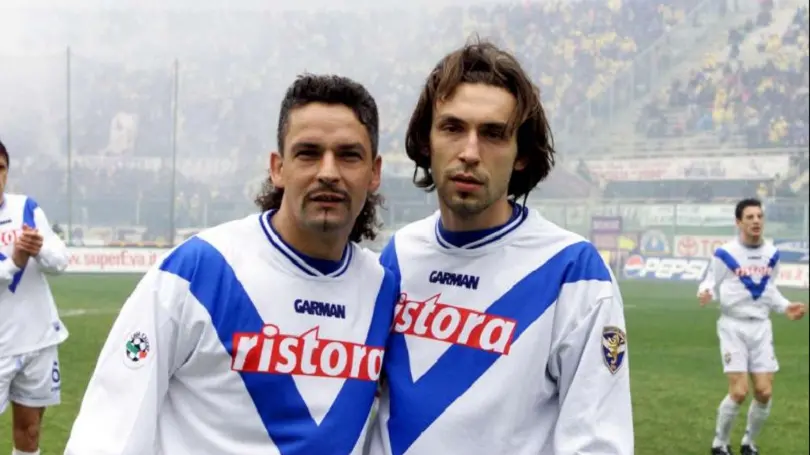 Andrea Pirlo e Roberto Baggio, di nuovo insieme nel nostro Dream Team - Foto Newreporter @ www.giornaledibrescia.it