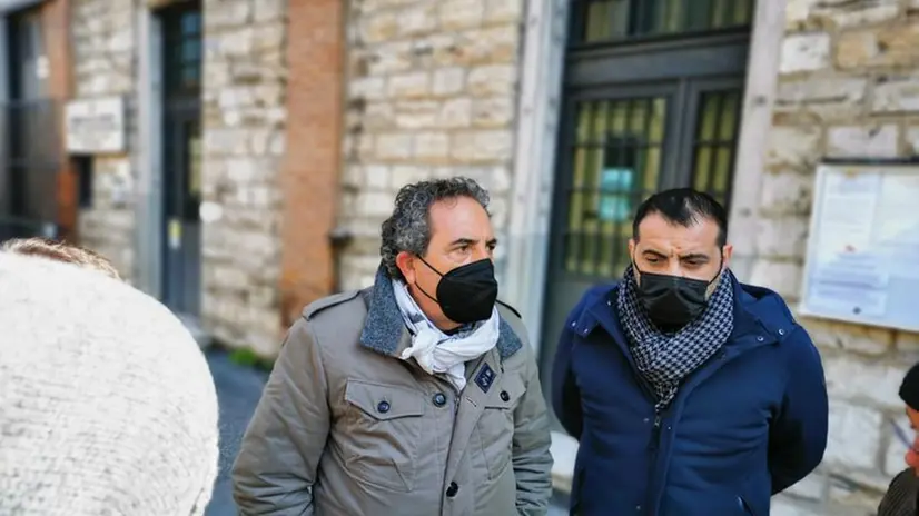 I sindacalisti Roberto Santini (a sinistra) e Antonio Fellone - © www.giornaledibrescia.it