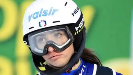 Momento difficile per la slalomista Marta Rossetti - © www.giornaledibrescia.it