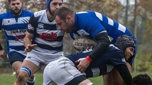 Serie B, un momento di una sfida del Rugby Brescia