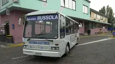 Un bus navetta elettrico (foto d'archivio)