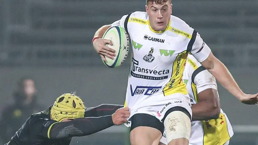 In casa. Bronzini nel match contro il Viadana - Foto New Reporter © www.giornaledibrescia.it