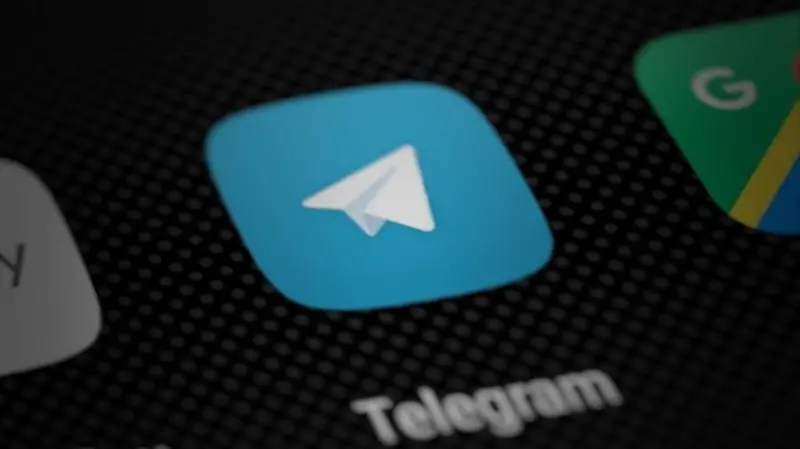 L'icona dell'app Telegram su uno smartphone