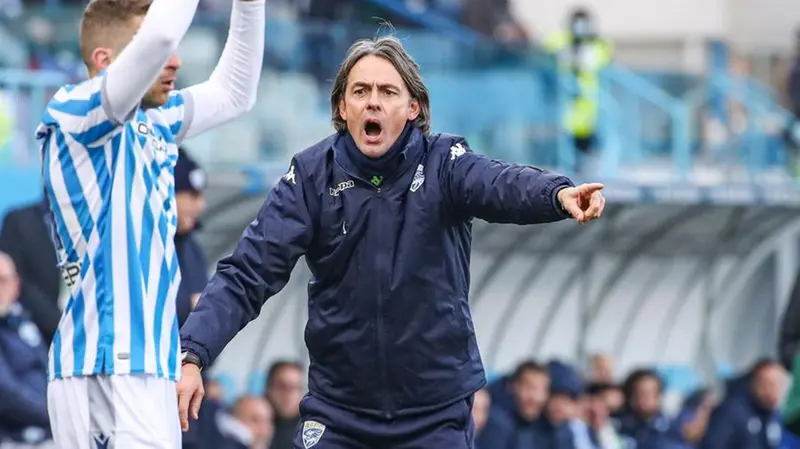 L’allenatore del Brescia Filippo Inzaghi - Foto New Reporter Nicoli © www.giornaledibrescia.it