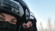 La vacanza in Lapponia si è trasformata in quarantena per i due fidanzati Beatrice Farina e Matteo Lotti - © www.giornaledibrescia.it