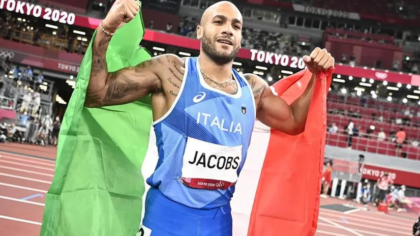 Marcell Jacobs vince la finale dei 100 metri alle Olimpiadi di Tokyo 2020 - Foto Epa © www.giornaledibrescia.it