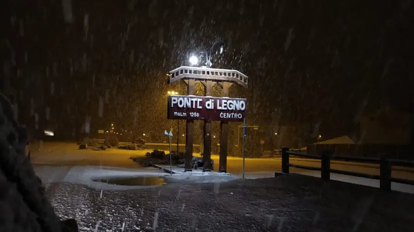 La neve al Tonale e a Ponte di Legno