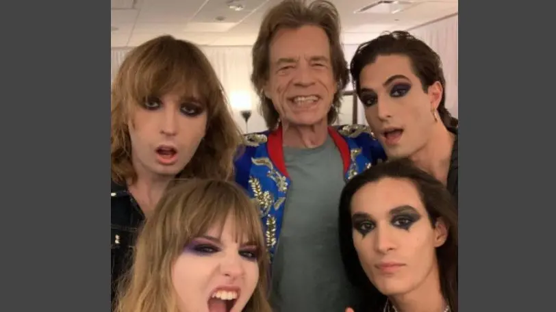 La foto postata sui social con Mick Jagger