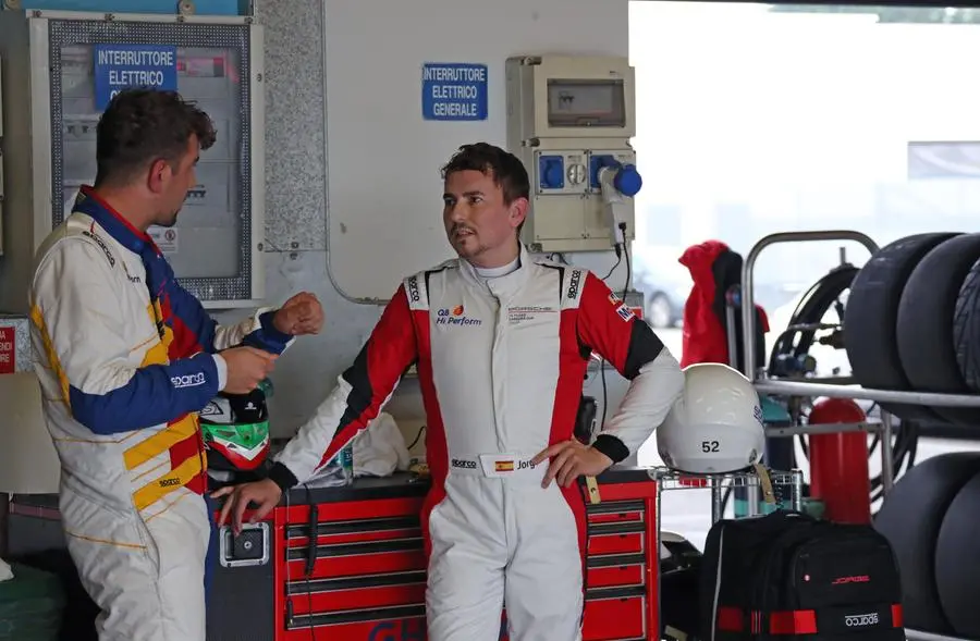Cerqui e Lorenzo al circuito Porsche di Castrezzato