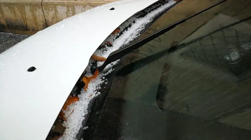 La grandinata del 28 novembre in città