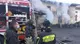 Le operazioni di spegnimento incendio a Pisogne