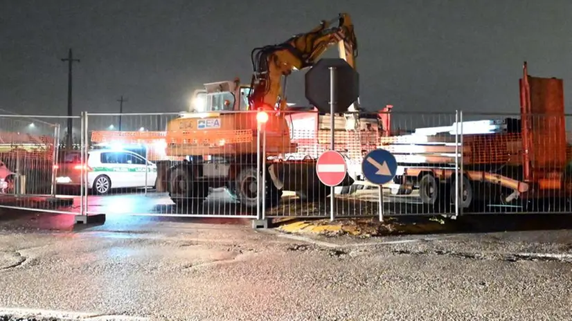 Il cantiere a Castenedolo dove è avvenuto l'infortunio