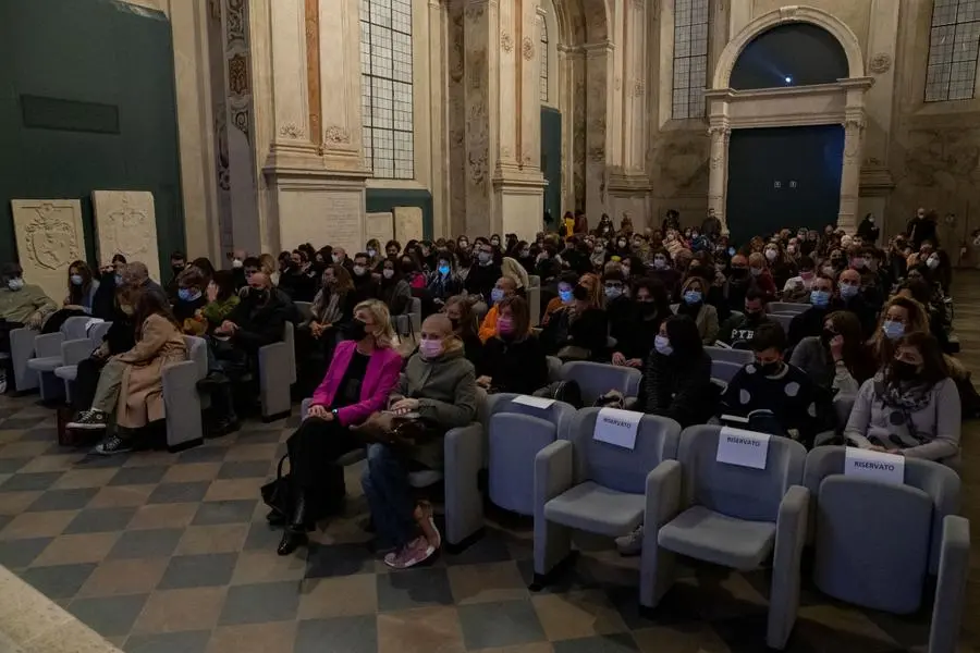 La presentazione all'auditorium Santa Giulia del nuovo libro di Fabio Volo
