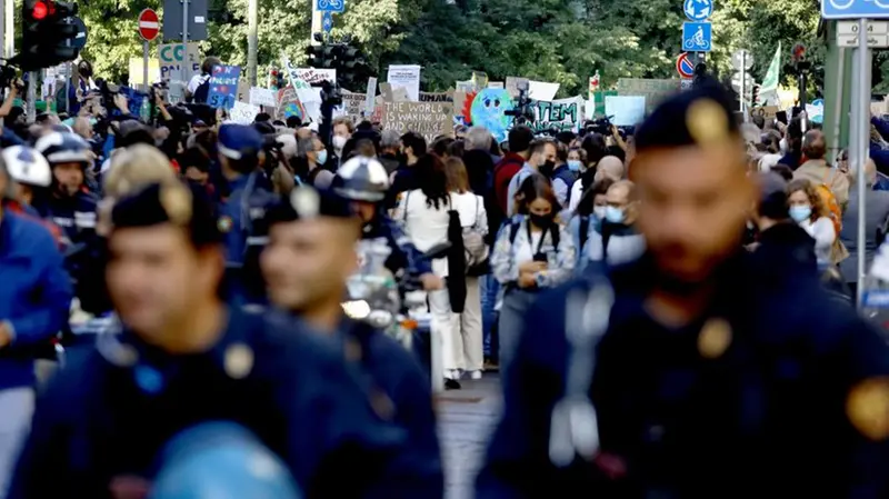 Manifestazione ambientalista a Milano con Greta Thunberg