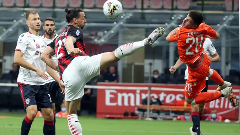 Alcuni scatti sul campo di Zlatan