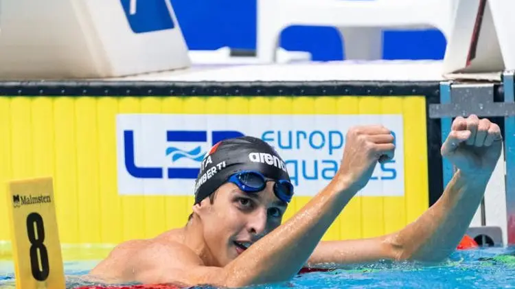 Michele Lamberti ha disputato gli Europei di nuoto da protagonista - Foto Staccioli - INSIDE DBM © www.giornaledibrescia.it