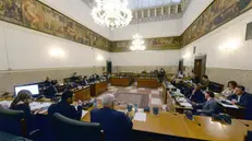 Una seduta del Consiglio provinciale nel 2019 - © www.giornaledibrescia.it