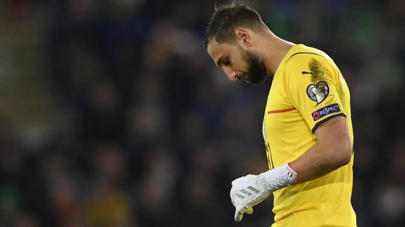 Il portiere della Nazionale di calcio Gianluigi Donnarumma  - Foto Epa/Mark Marlow ©