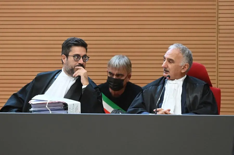 La Corte d'Assise durante il processo Bozzoli - Foto Gabriele Strada/Neg © www.giornaledibrescia.it