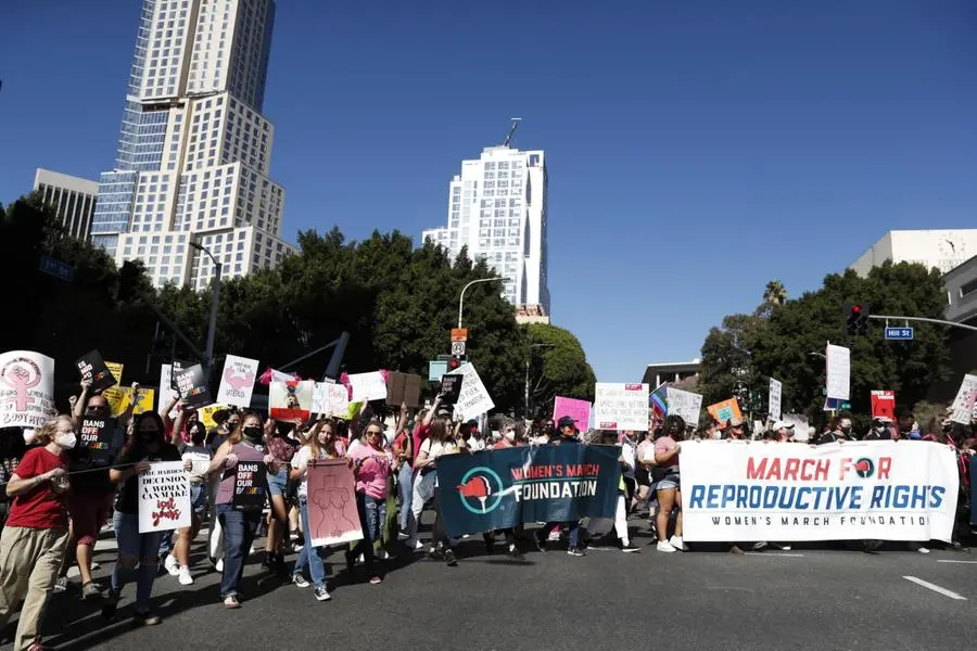La marcia a Washington contro la legge anti aborto del Texas