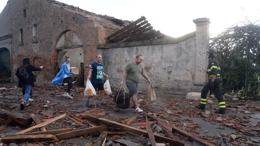 I danni a Bettegno, frazione di Pontevico
