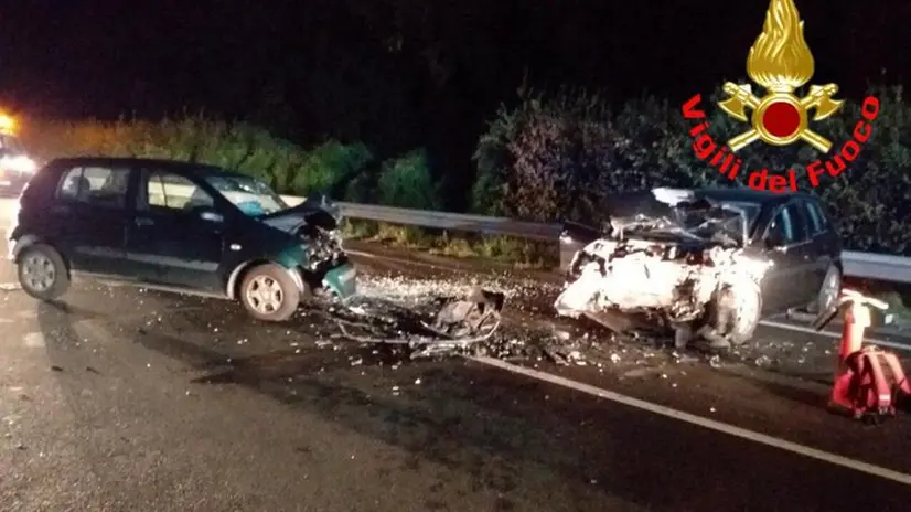 Schianto frontale a Gavardo, chiusa per ore nella notte la 45 bis