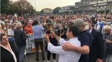 Matteo Salvini a Torbole Casaglia