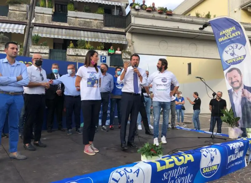Matteo Salvini a Torbole Casaglia