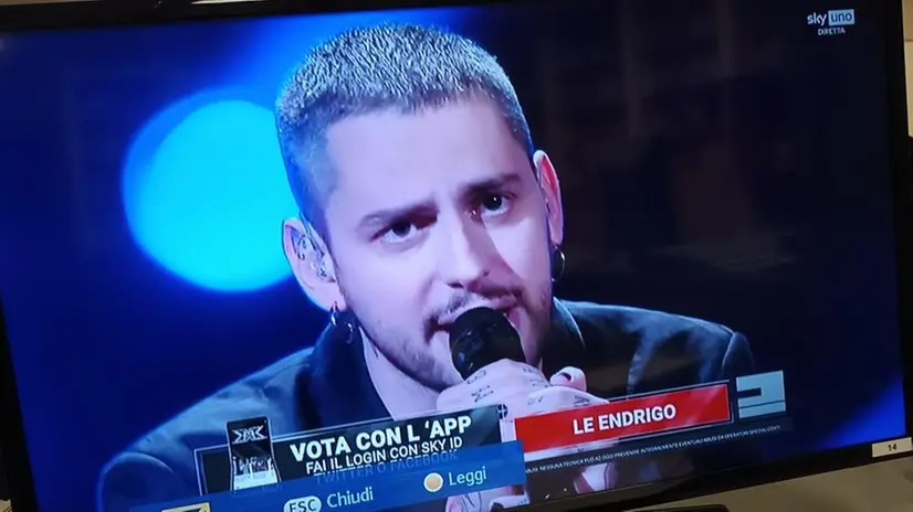 Le Endrigo ieri in tv nel talent di Sky - © www.giornaledibrescia.it