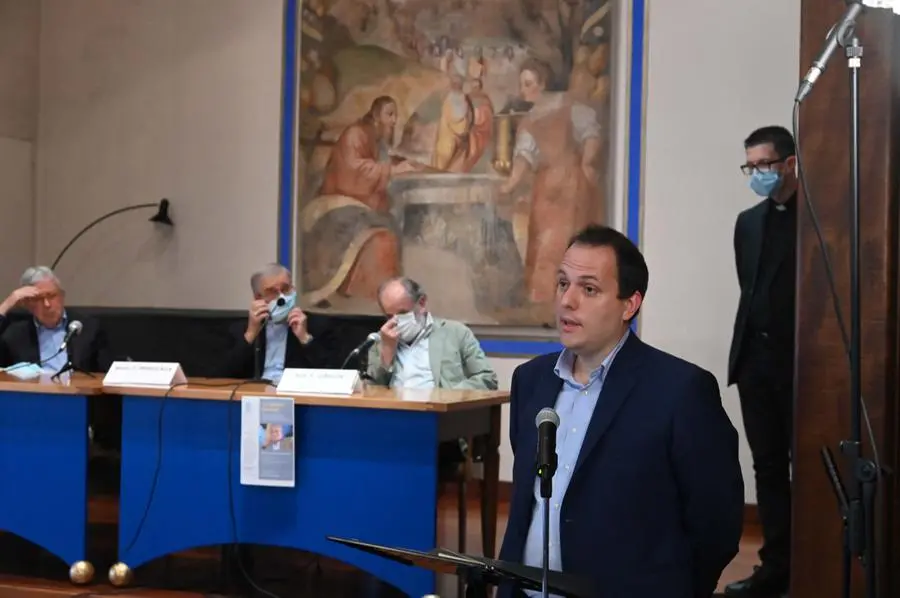L'inaugurazione del fondo librario Mino Martinazzoli in seminario