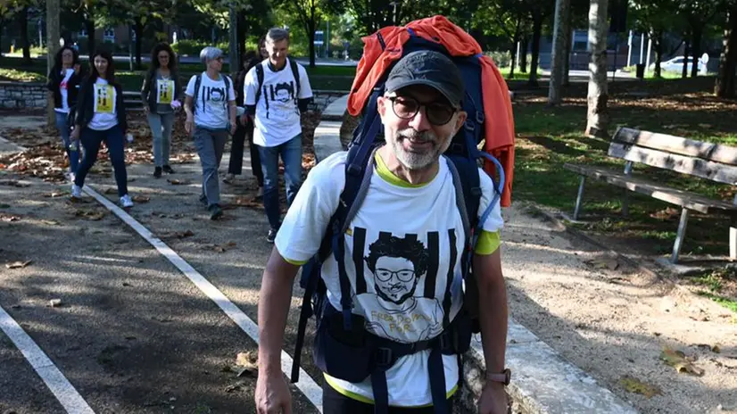 Marino Antonelli, a piedi dal Papa per Zaki