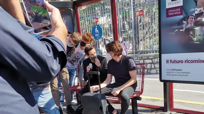 Fabio Rovazzi e Angelo Duro a Brescia