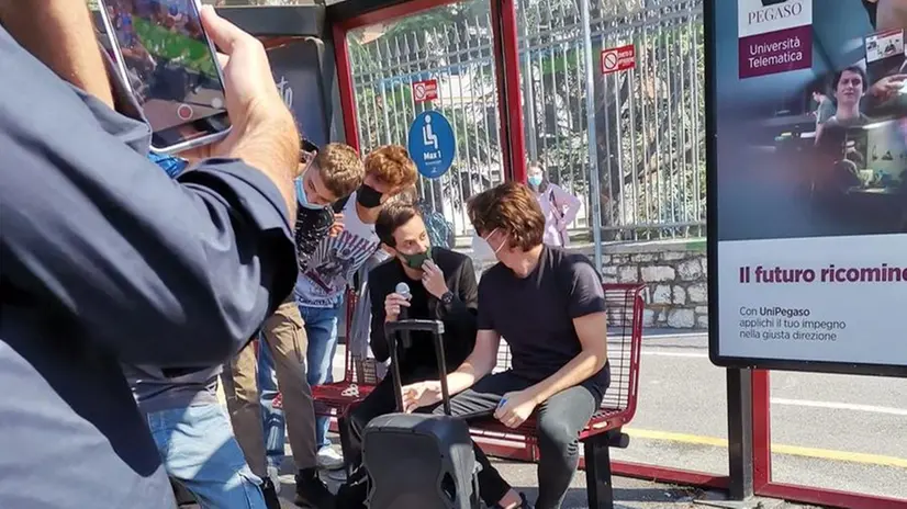 Fabio Rovazzi e Angelo Duro a Brescia