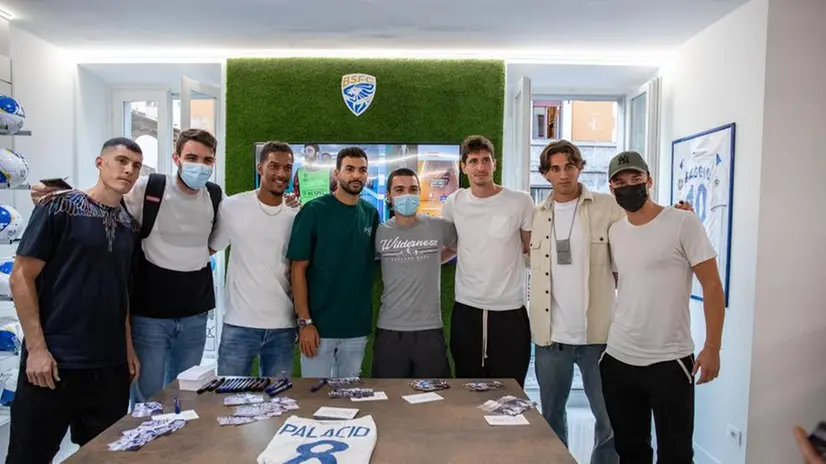 Brescia Calcio, presentazione del nuovo store in città