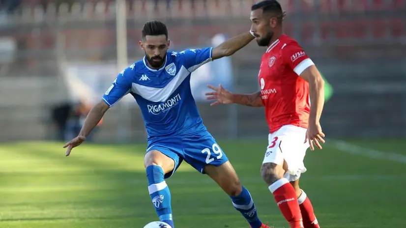 Perugia-Brescia, primo tempo allo stadio Curi