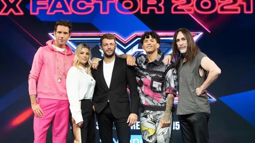 Giudici e presentatore del nuovo X Factor -  Foto © www.giornaledibrescia.it