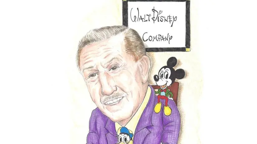 La vignetta di oggi illustra Walt Disney © www.giornaledibrescia.it
